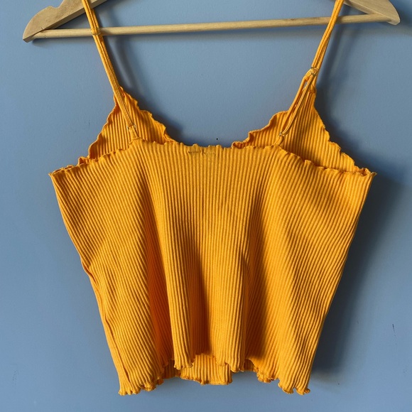 NWT Orange Pieces Ribbed Cami Tank - Picture 2 of 5